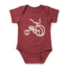 Tricycle Baby Onesie - Rose